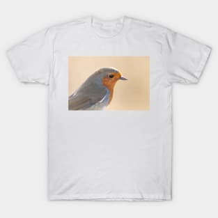 Robin with white feather T-Shirt